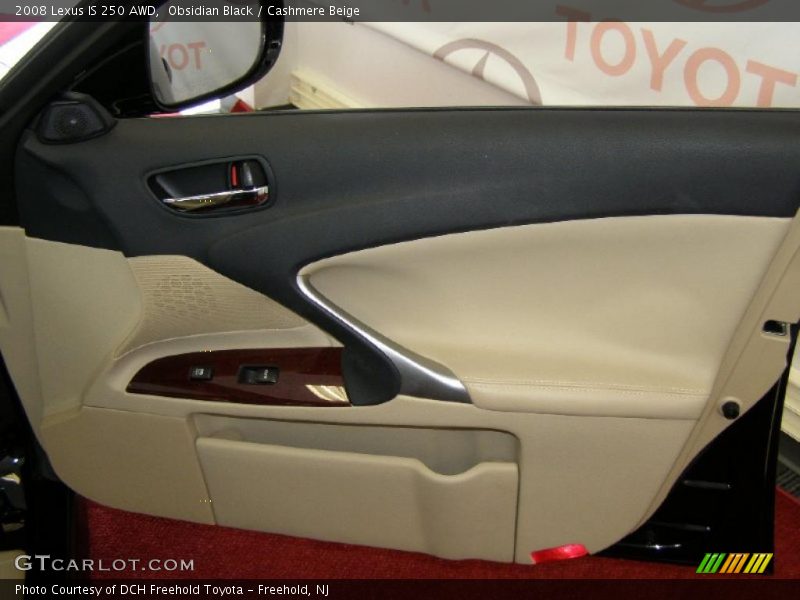 Obsidian Black / Cashmere Beige 2008 Lexus IS 250 AWD