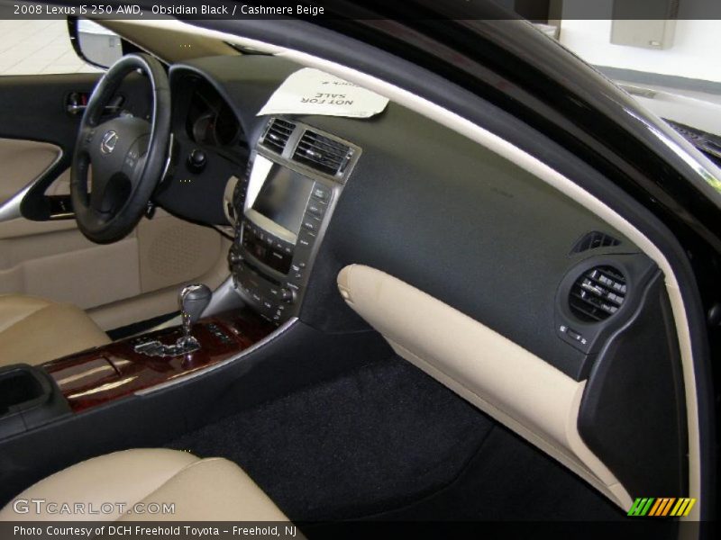 Obsidian Black / Cashmere Beige 2008 Lexus IS 250 AWD