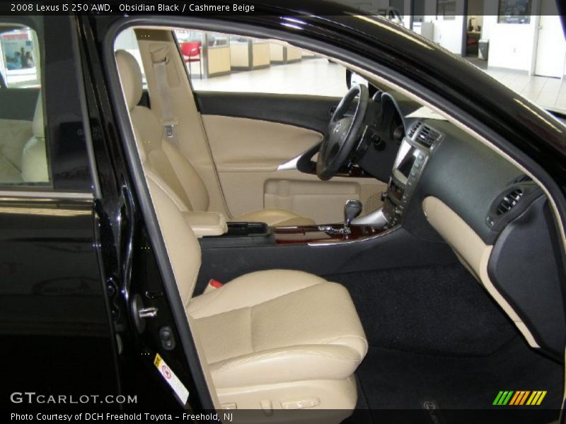 Obsidian Black / Cashmere Beige 2008 Lexus IS 250 AWD