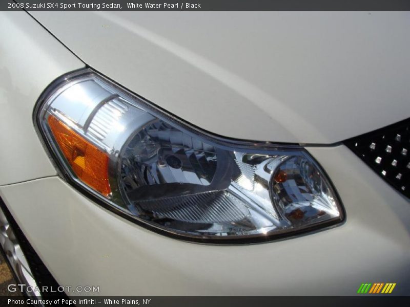 White Water Pearl / Black 2008 Suzuki SX4 Sport Touring Sedan