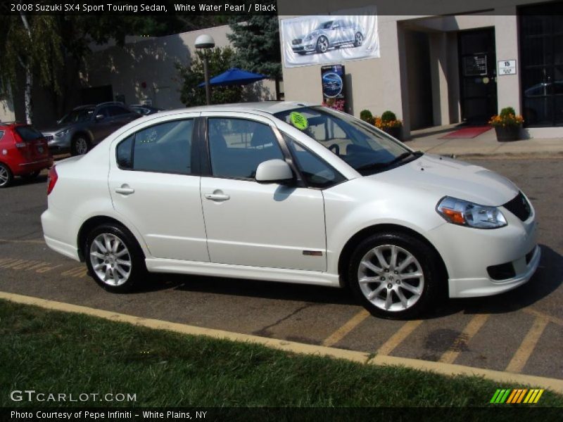 White Water Pearl / Black 2008 Suzuki SX4 Sport Touring Sedan