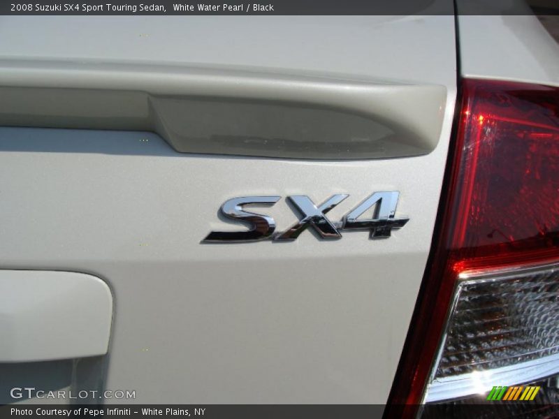 White Water Pearl / Black 2008 Suzuki SX4 Sport Touring Sedan