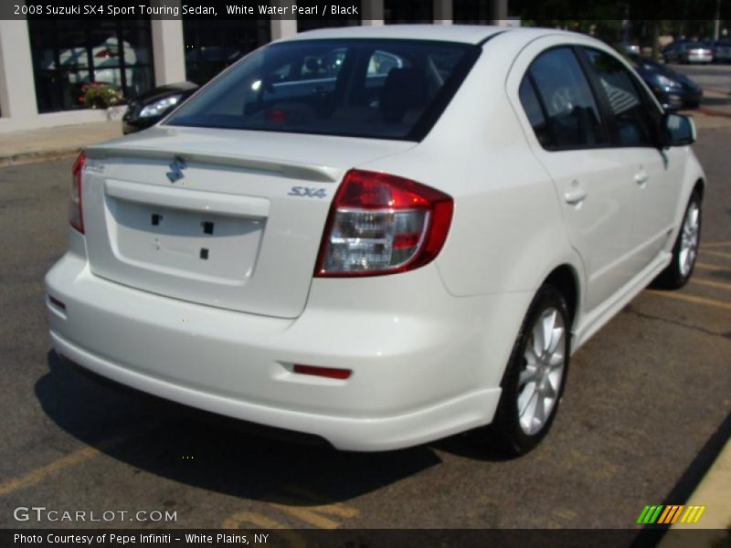 White Water Pearl / Black 2008 Suzuki SX4 Sport Touring Sedan