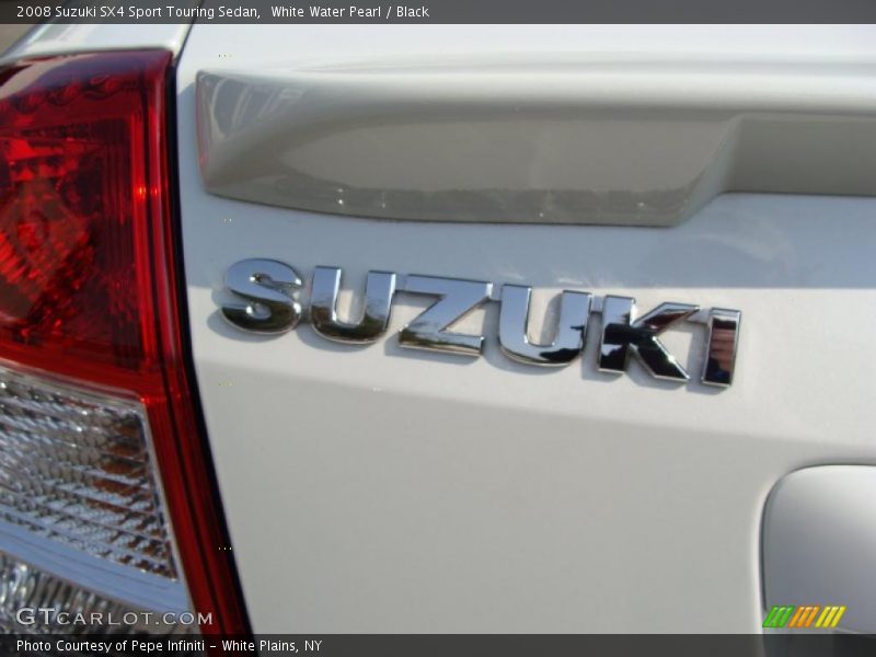 White Water Pearl / Black 2008 Suzuki SX4 Sport Touring Sedan