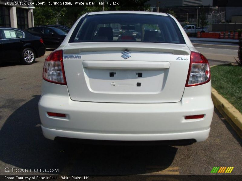 White Water Pearl / Black 2008 Suzuki SX4 Sport Touring Sedan
