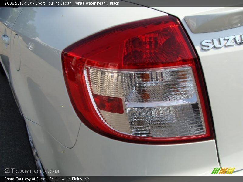 White Water Pearl / Black 2008 Suzuki SX4 Sport Touring Sedan