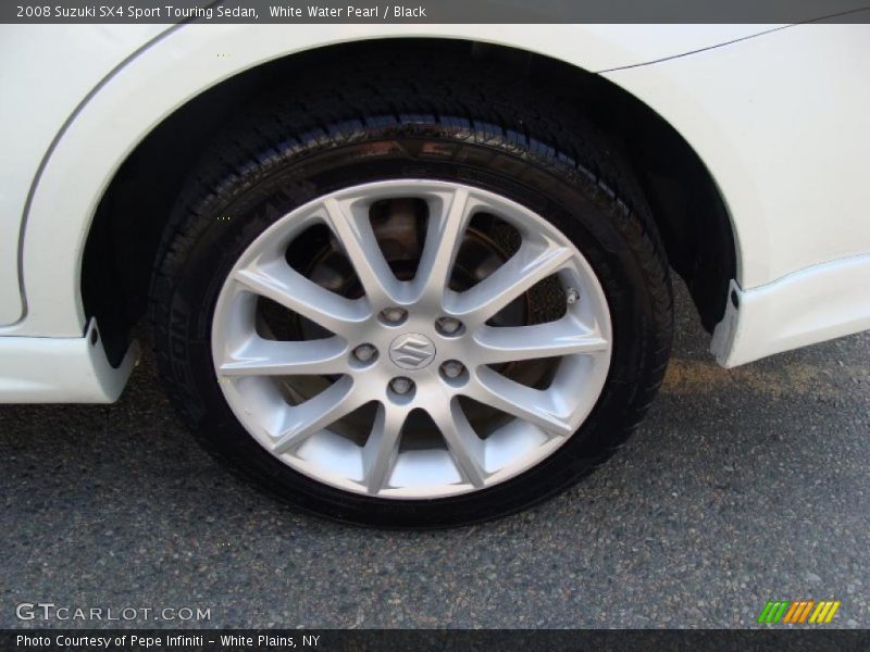 White Water Pearl / Black 2008 Suzuki SX4 Sport Touring Sedan