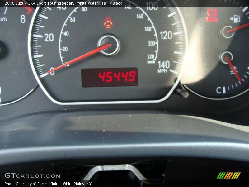 White Water Pearl / Black 2008 Suzuki SX4 Sport Touring Sedan