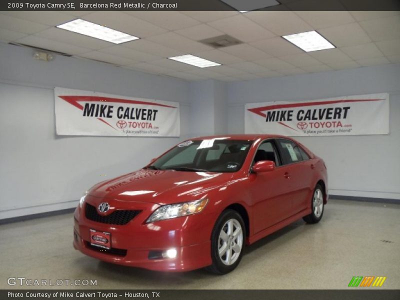 Barcelona Red Metallic / Charcoal 2009 Toyota Camry SE