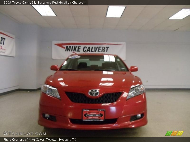 Barcelona Red Metallic / Charcoal 2009 Toyota Camry SE