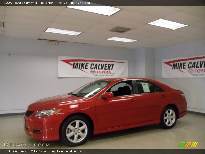 Barcelona Red Metallic / Charcoal 2009 Toyota Camry SE