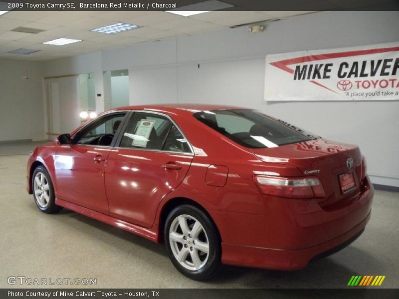 Barcelona Red Metallic / Charcoal 2009 Toyota Camry SE