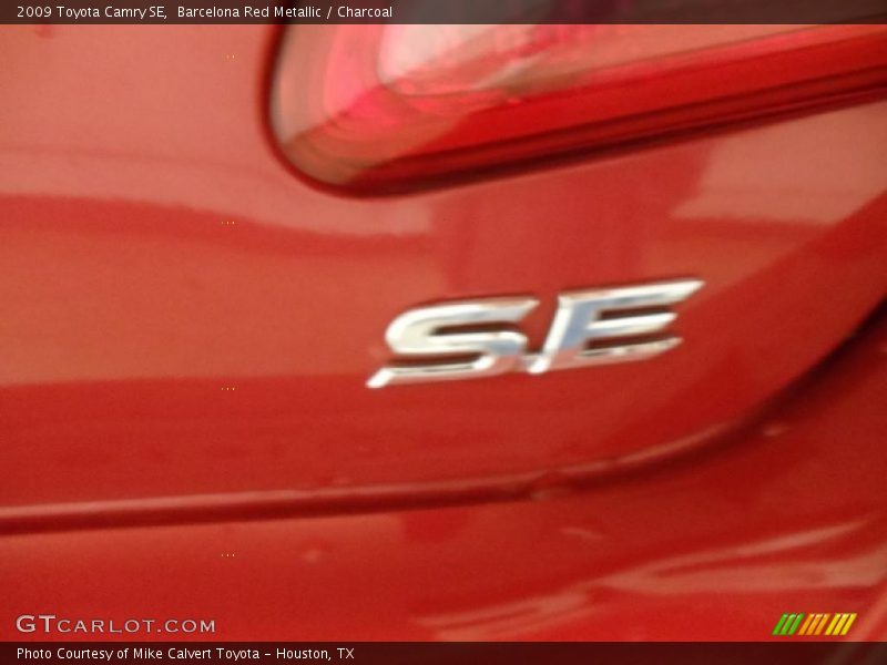 Barcelona Red Metallic / Charcoal 2009 Toyota Camry SE