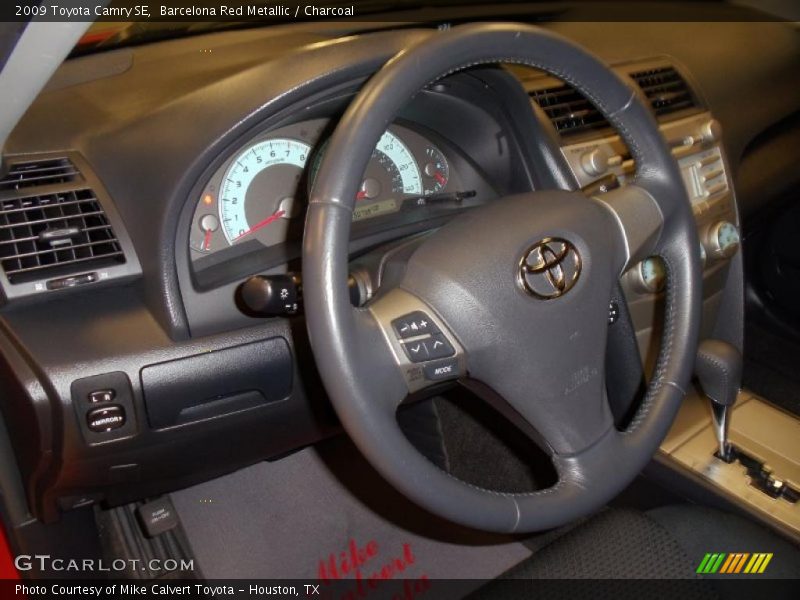 Barcelona Red Metallic / Charcoal 2009 Toyota Camry SE
