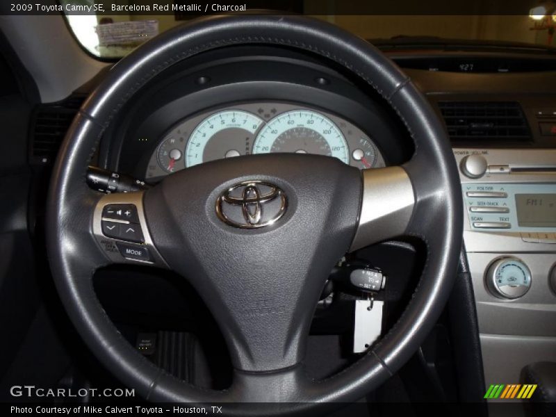 Barcelona Red Metallic / Charcoal 2009 Toyota Camry SE