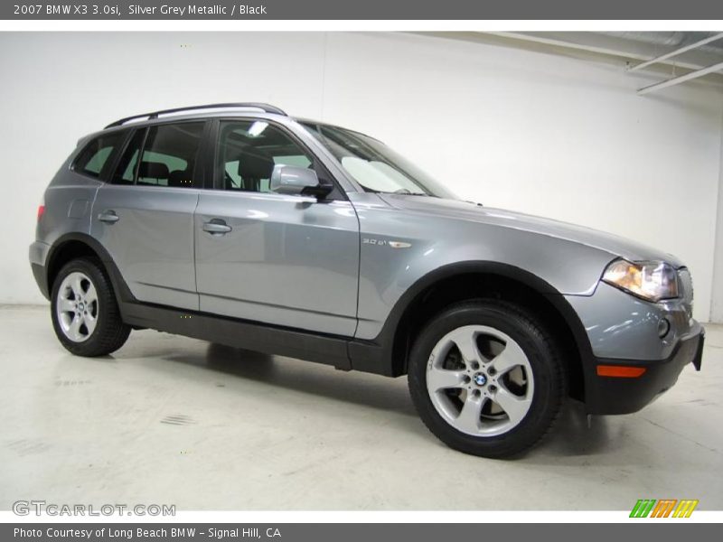 Silver Grey Metallic / Black 2007 BMW X3 3.0si