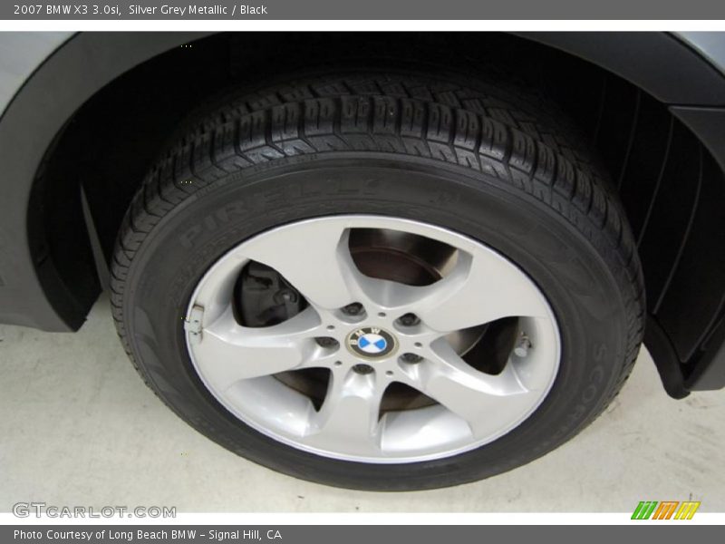 Silver Grey Metallic / Black 2007 BMW X3 3.0si