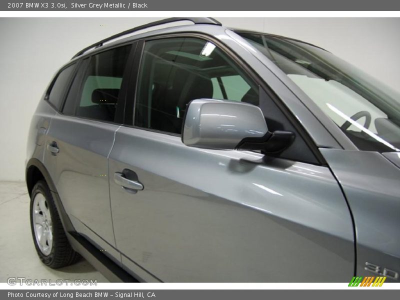 Silver Grey Metallic / Black 2007 BMW X3 3.0si