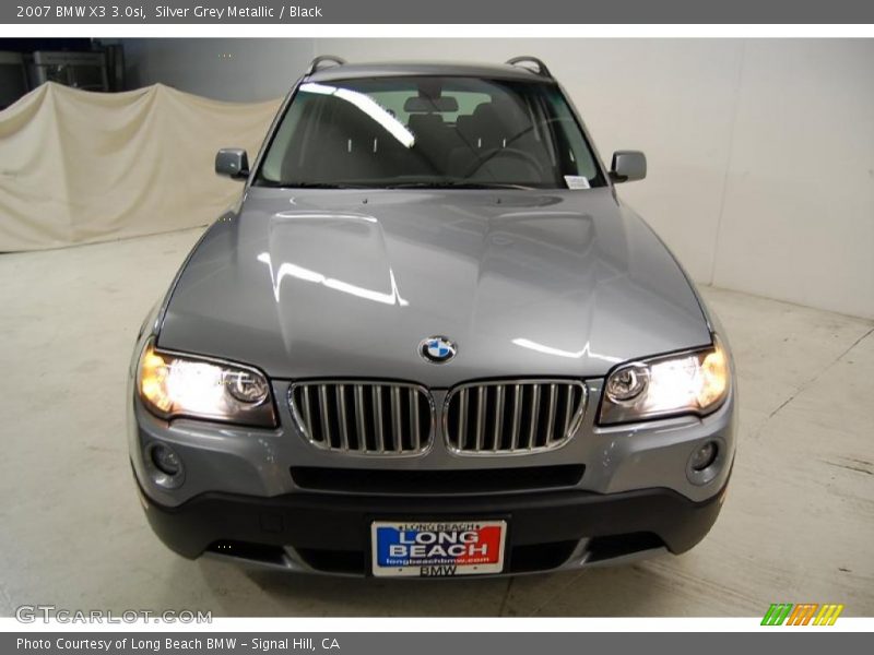 Silver Grey Metallic / Black 2007 BMW X3 3.0si