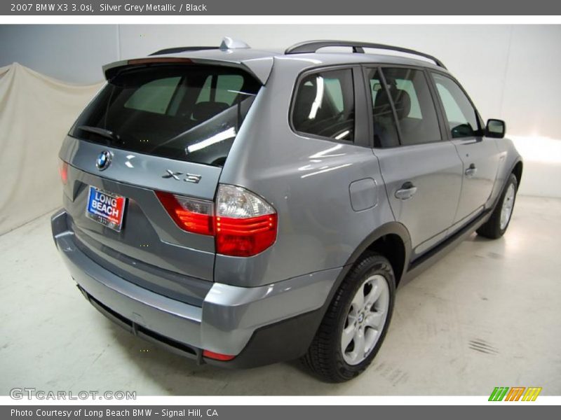 Silver Grey Metallic / Black 2007 BMW X3 3.0si