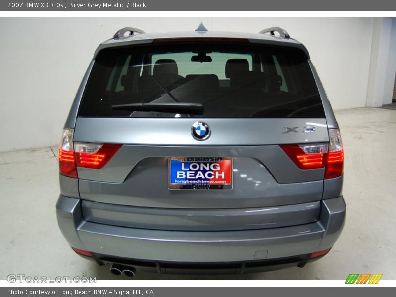Silver Grey Metallic / Black 2007 BMW X3 3.0si