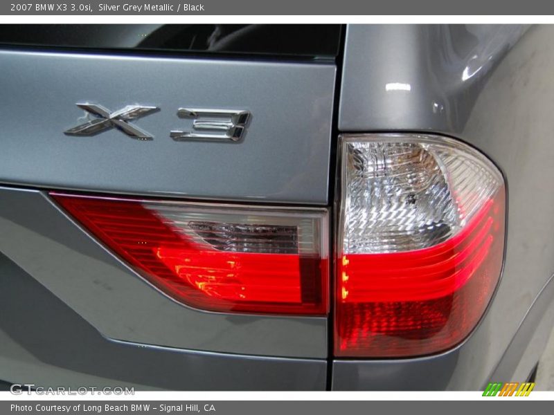 Silver Grey Metallic / Black 2007 BMW X3 3.0si