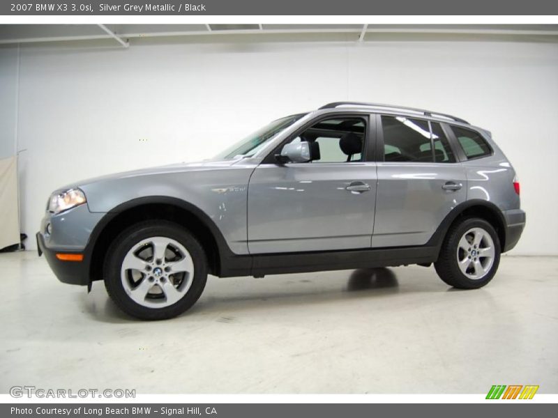 Silver Grey Metallic / Black 2007 BMW X3 3.0si