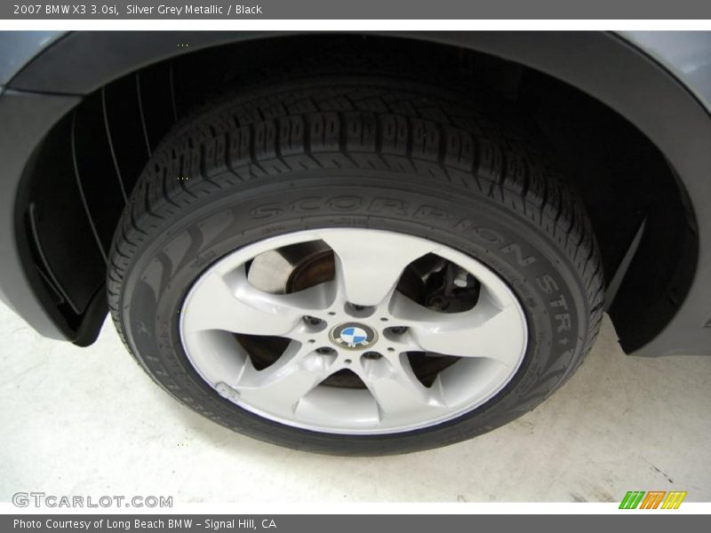 Silver Grey Metallic / Black 2007 BMW X3 3.0si