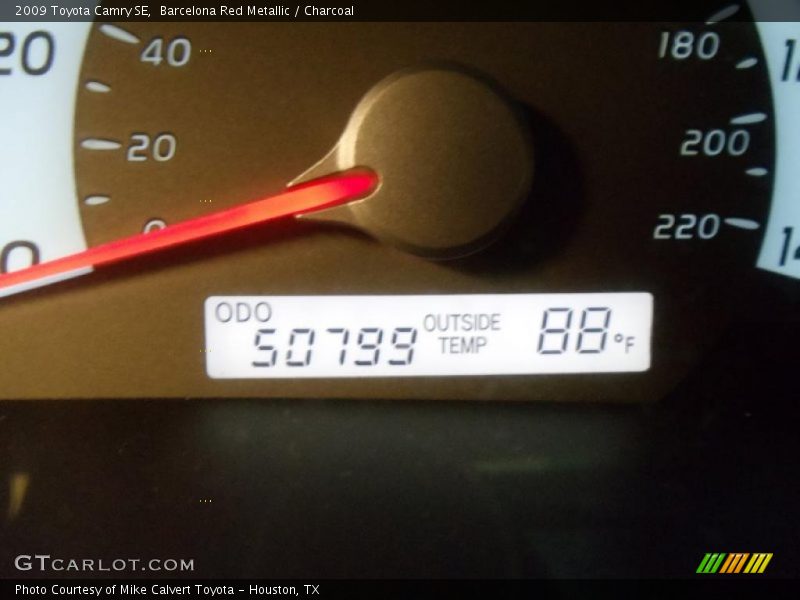 Barcelona Red Metallic / Charcoal 2009 Toyota Camry SE