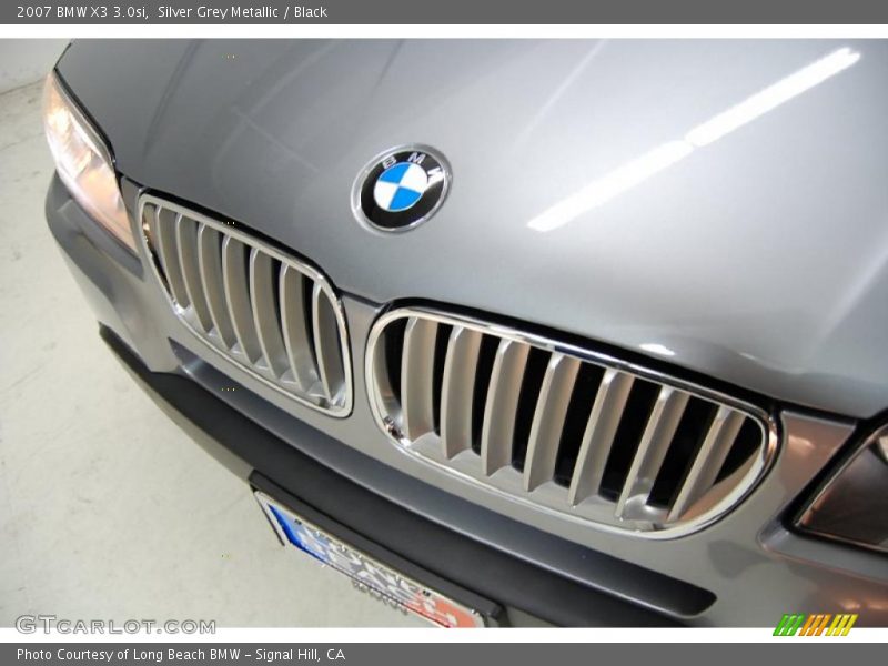 Silver Grey Metallic / Black 2007 BMW X3 3.0si