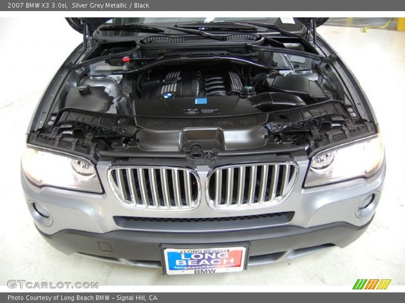 Silver Grey Metallic / Black 2007 BMW X3 3.0si