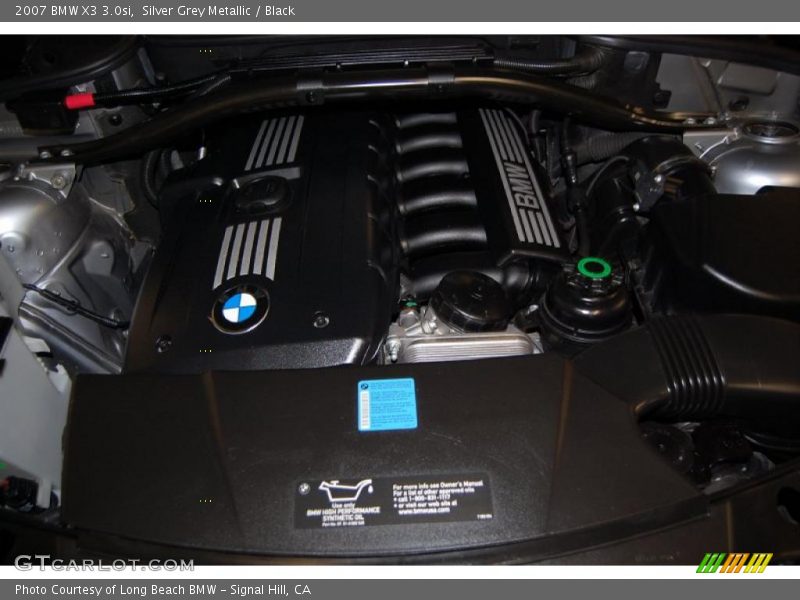 Silver Grey Metallic / Black 2007 BMW X3 3.0si