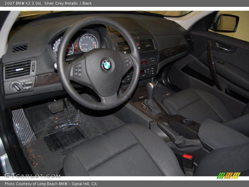 Silver Grey Metallic / Black 2007 BMW X3 3.0si