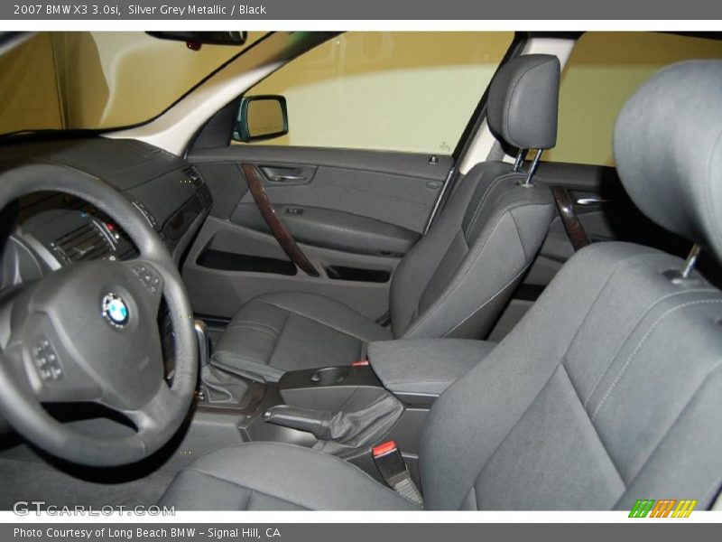 Silver Grey Metallic / Black 2007 BMW X3 3.0si