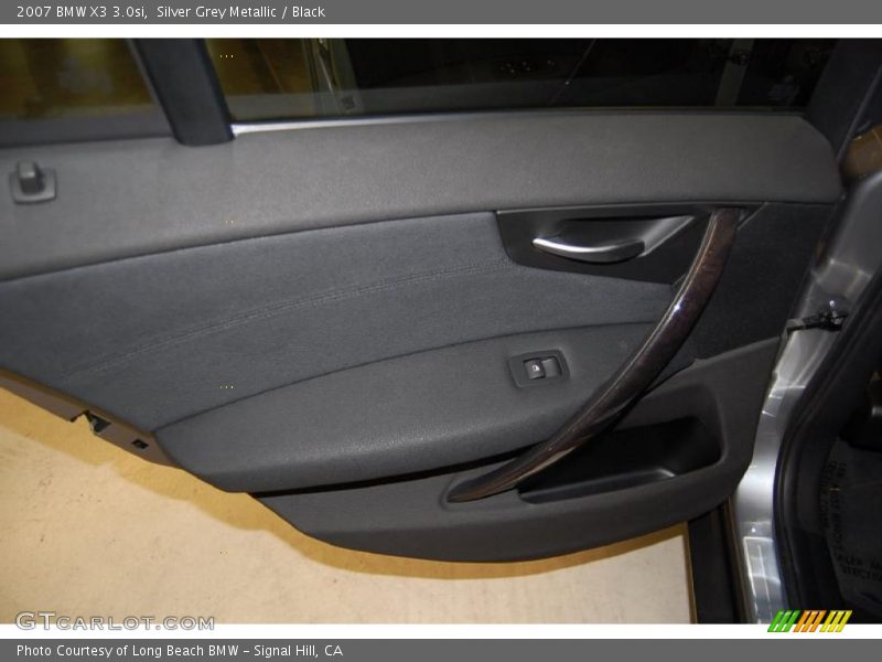 Silver Grey Metallic / Black 2007 BMW X3 3.0si