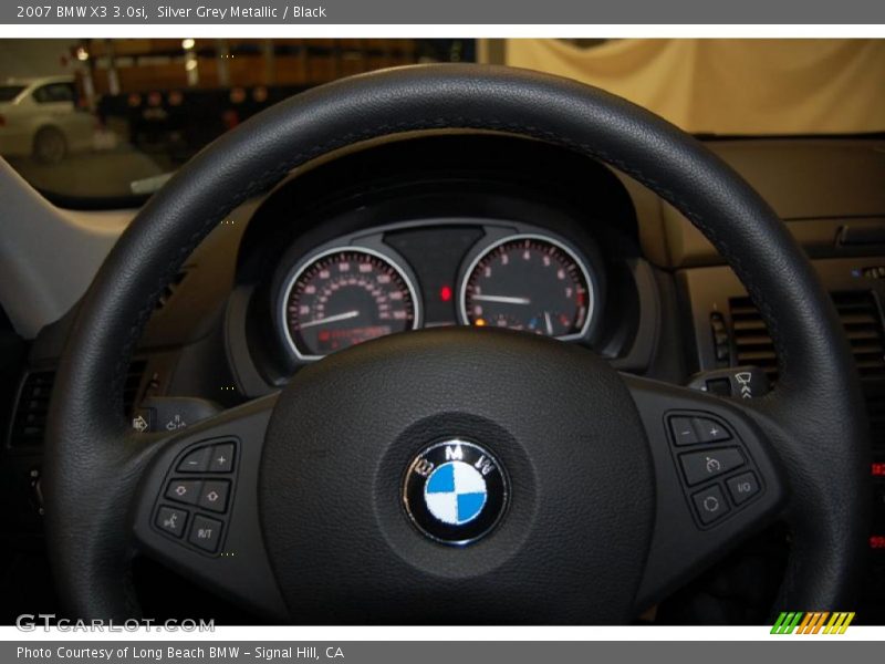 Silver Grey Metallic / Black 2007 BMW X3 3.0si