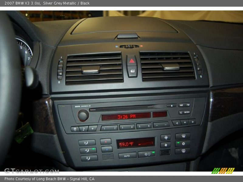 Silver Grey Metallic / Black 2007 BMW X3 3.0si