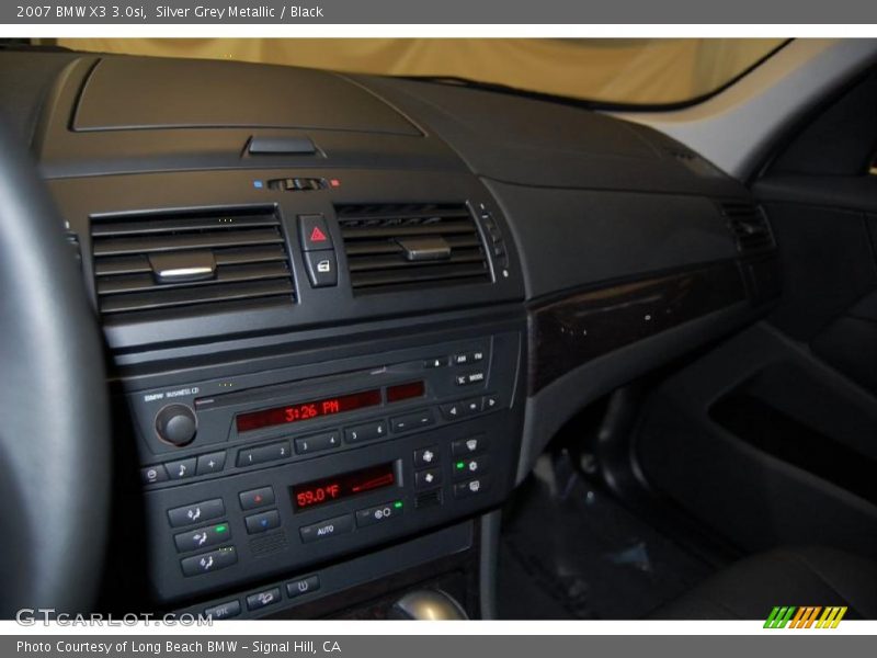Silver Grey Metallic / Black 2007 BMW X3 3.0si