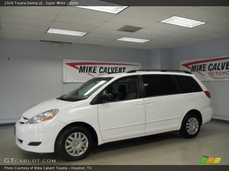 Super White / Stone 2009 Toyota Sienna LE