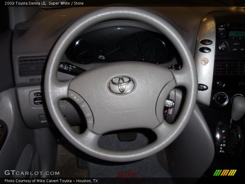 Super White / Stone 2009 Toyota Sienna LE