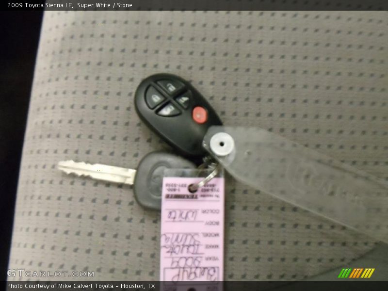 Super White / Stone 2009 Toyota Sienna LE