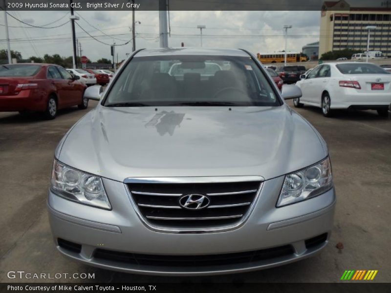 Bright Silver / Gray 2009 Hyundai Sonata GLS