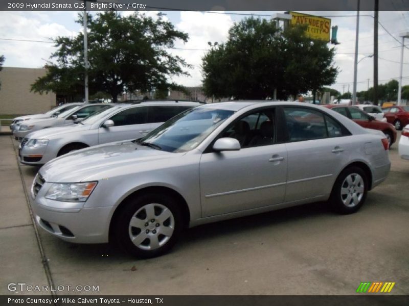 Bright Silver / Gray 2009 Hyundai Sonata GLS