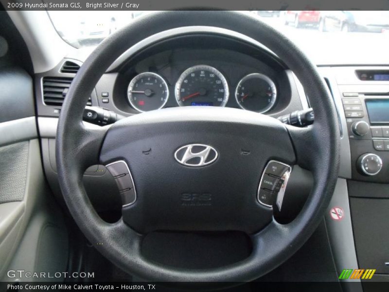 Bright Silver / Gray 2009 Hyundai Sonata GLS