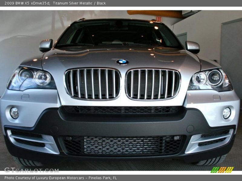 Titanium Silver Metallic / Black 2009 BMW X5 xDrive35d