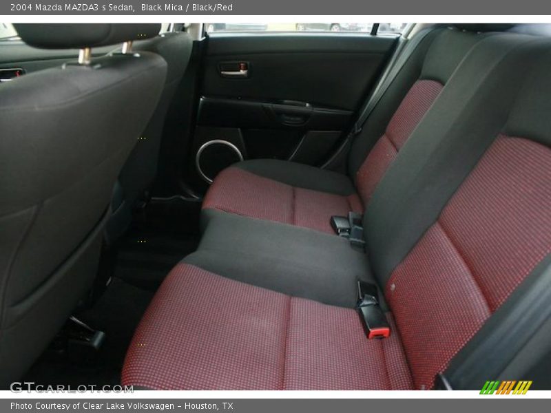 Black Mica / Black/Red 2004 Mazda MAZDA3 s Sedan