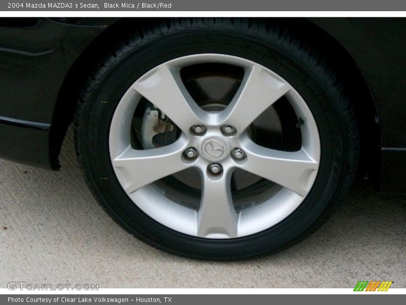 Black Mica / Black/Red 2004 Mazda MAZDA3 s Sedan