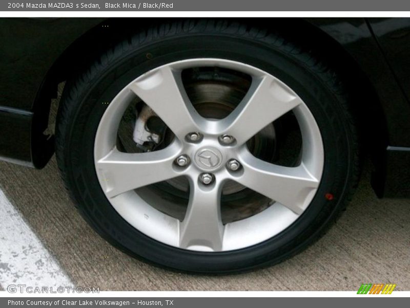 Black Mica / Black/Red 2004 Mazda MAZDA3 s Sedan