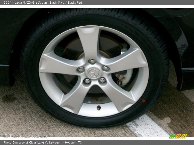 Black Mica / Black/Red 2004 Mazda MAZDA3 s Sedan