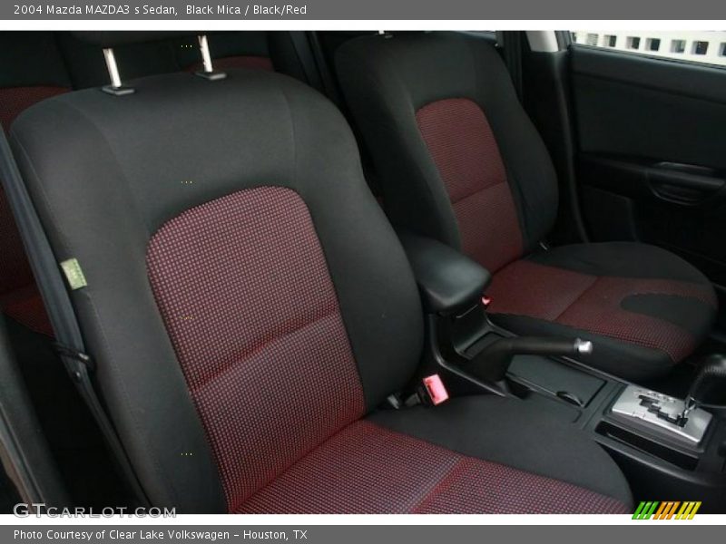 Black Mica / Black/Red 2004 Mazda MAZDA3 s Sedan